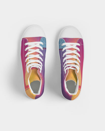 Excited Electron State Unisex Hightop Canvas Shoe